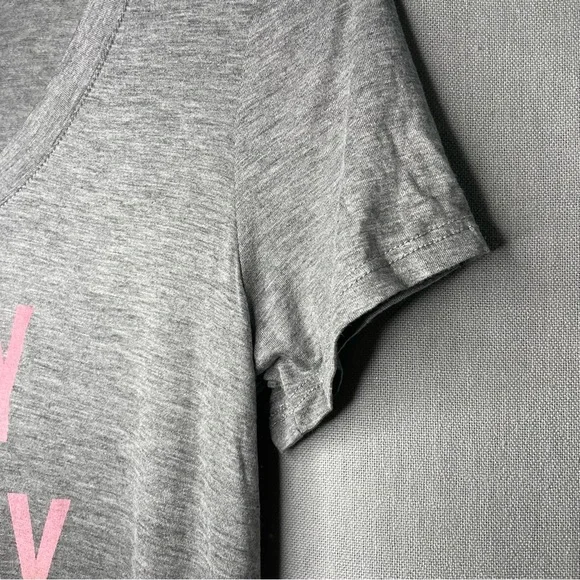 NWOT Fifth Sun Tees Gray Short Sleeve Eeny Meeny Miny Mimosa - Picture 5 of 7